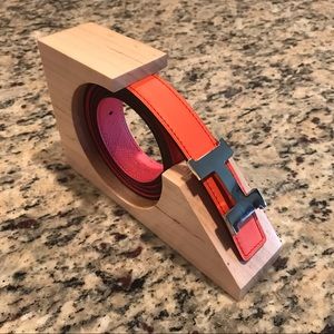Belt Display Holder in Maple